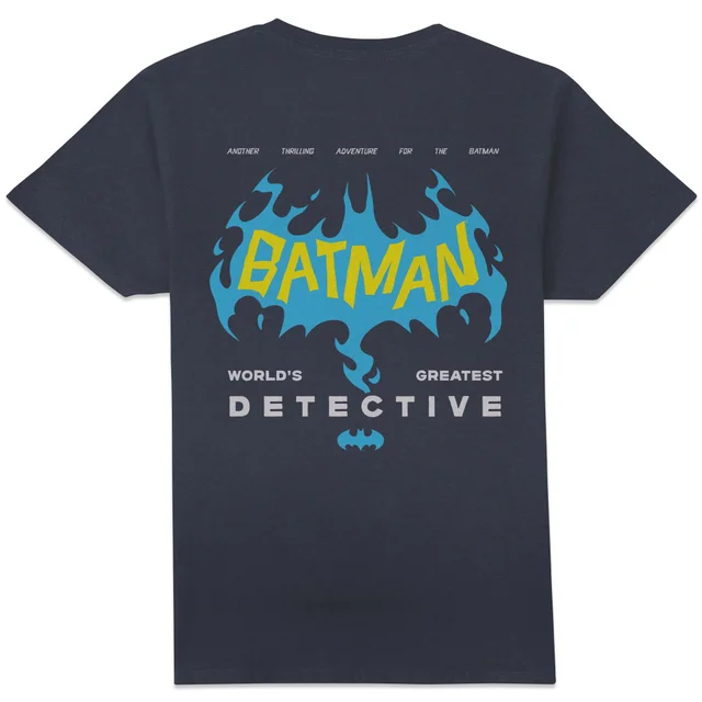DC Comics Batman World's Greatest Detective Unisex T-Shirt - Navy