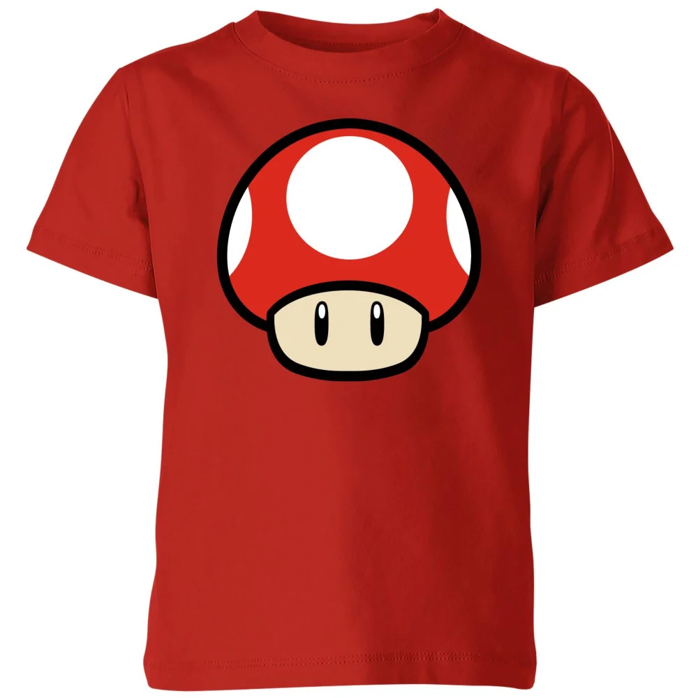 Nintendo Super Mario Power Up Mushroom Kids' T-Shirt - Red - 3-4 Years Image 1