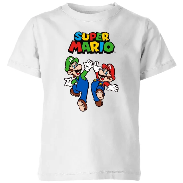 Nintendo Super Mario And Luigi Kids' T-Shirt - White