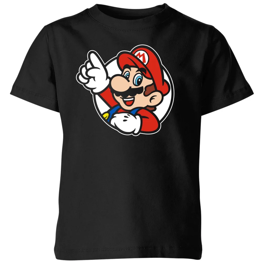 Nintendo Super Mario It's A Me Mario Kids' T-Shirt - Black - 3-4 Years Image 1
