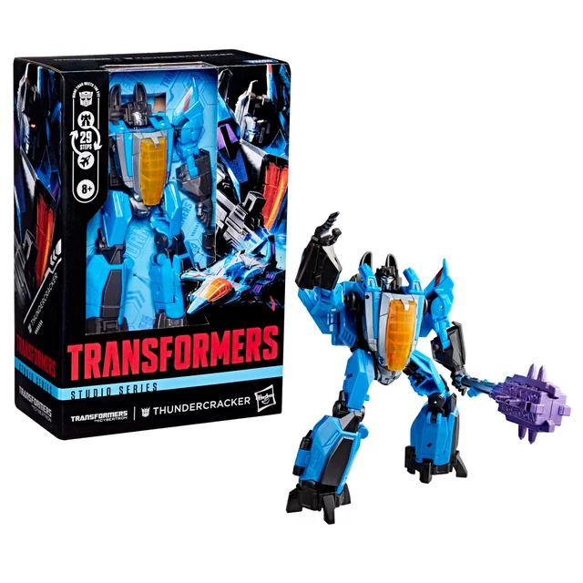 Hasbro Transformers Toys Transformers: War for Cybertron Thundercracker 6.5” Action Figure, 8+
