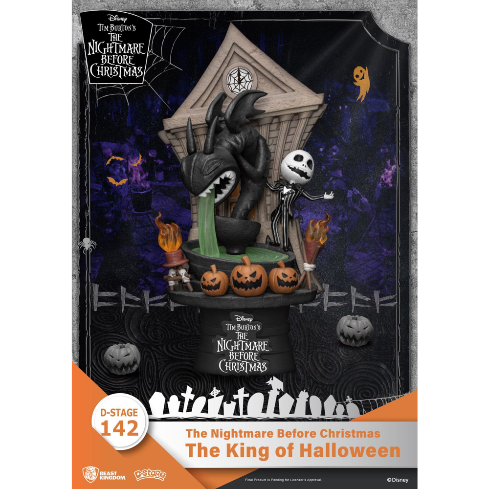 Nightmare before Christmas D-Stage PVC Diorama The King of Halloween 15 cm Image 1