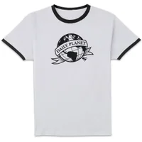 DC Comics Superman Daily Planet Unisex Ringer T-Shirt - White/Black