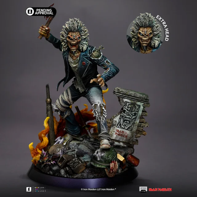 Iron Studios Iron Maiden Eddie 50th Year Anniversary Art Scale 1/10 Statue