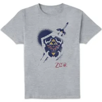 The Legend of Zelda Shield Unisex T-Shirt - Grey