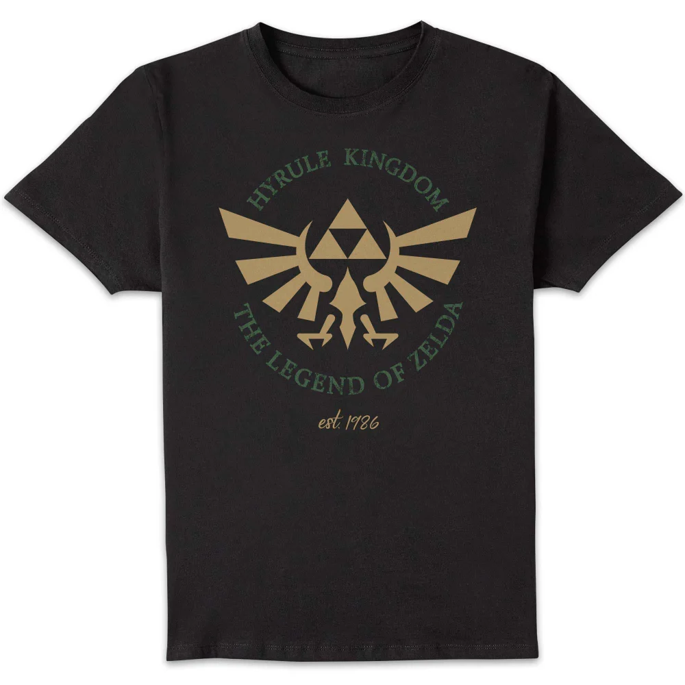 The Legend of Zelda Hyrule Kingdom Crest Unisex T-Shirt - Black - S Image 1