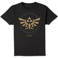 The Legend of Zelda Hyrule Kingdom Crest Unisex T-Shirt - Black