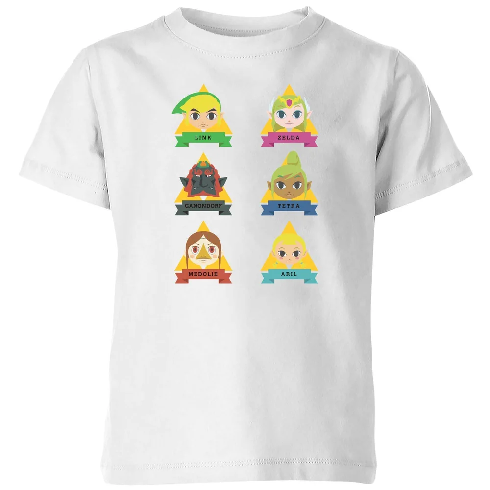 The Legend of Zelda Cute Faces Kids' T-Shirt - White - 3-4 Years Image 1