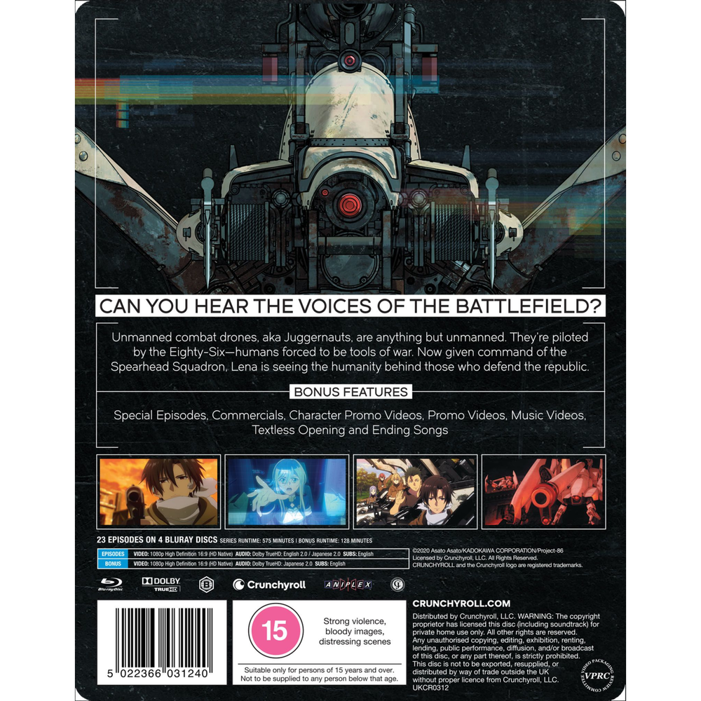 86 EIGHTY-SIX - The Complete Season - Limited Edition Steelbook 86 EIGHTY-SIX - The Complete Season - Limited Edition Steelbook