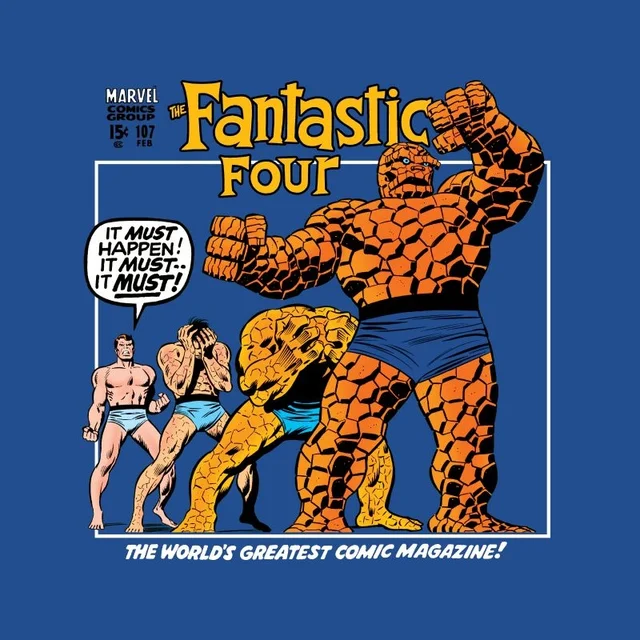 Marvel Fantastic Four Transformation Unisex T-Shirt - Blue