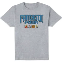 Marvel Fantastic Four Group Squares Unisex T-Shirt - Grey