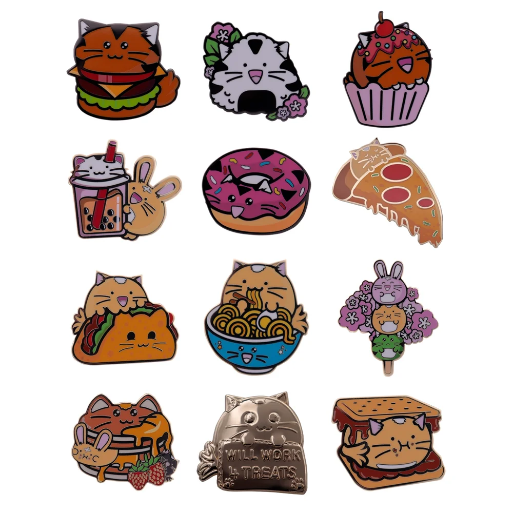 Fuzzballs Mystery Pin Badge CDU Containing 12 Blind Boxes Image 1