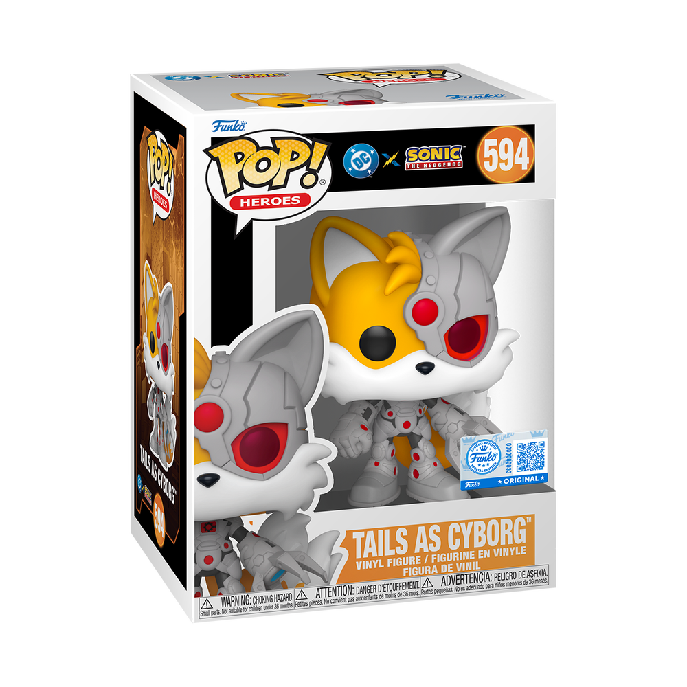 Justice League Sonic - Tails Cyborg Funko Pop Vinyl Image 1