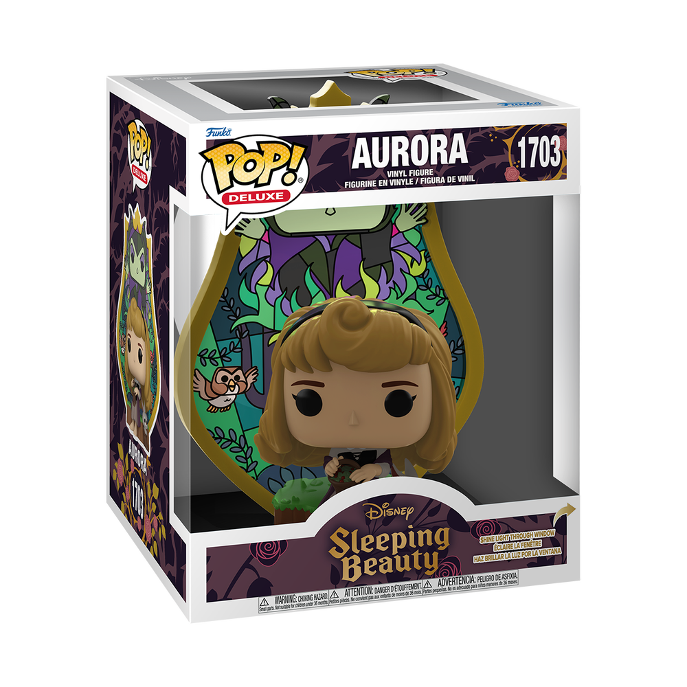 POP! Deluxe: Sleeping Beauty – Aurora (Glass) Funko POP! Vinyl Image 1