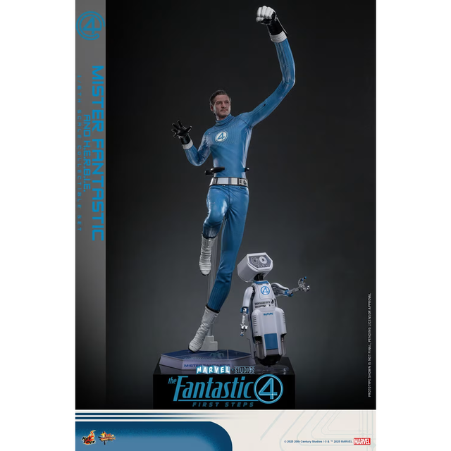 Hot Toys 1/6 Mister Fantastic and H.E.R.B.I.E. - The Fantastic Four - First Steps