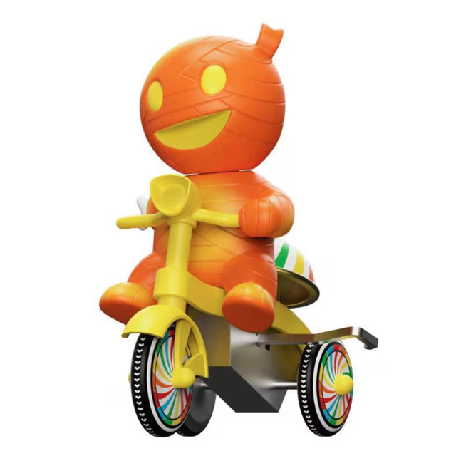Super7 Super Cycles Mummy Boy (Orange with Yellow Trike)
