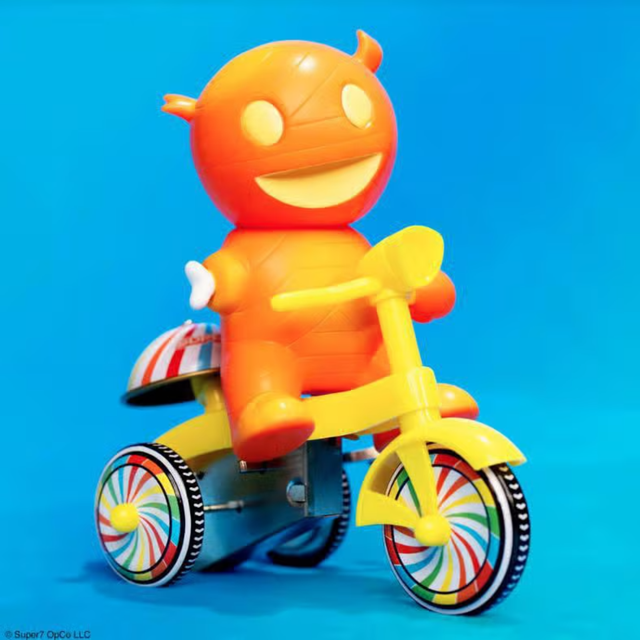 Super7 Super Cycles Mummy Boy (Orange with Yellow Trike)