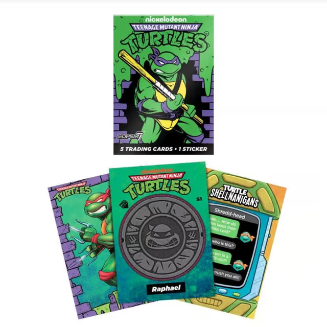 Super7 Teenage Mutant Ninja Turtles Wax Packs Trading Cards