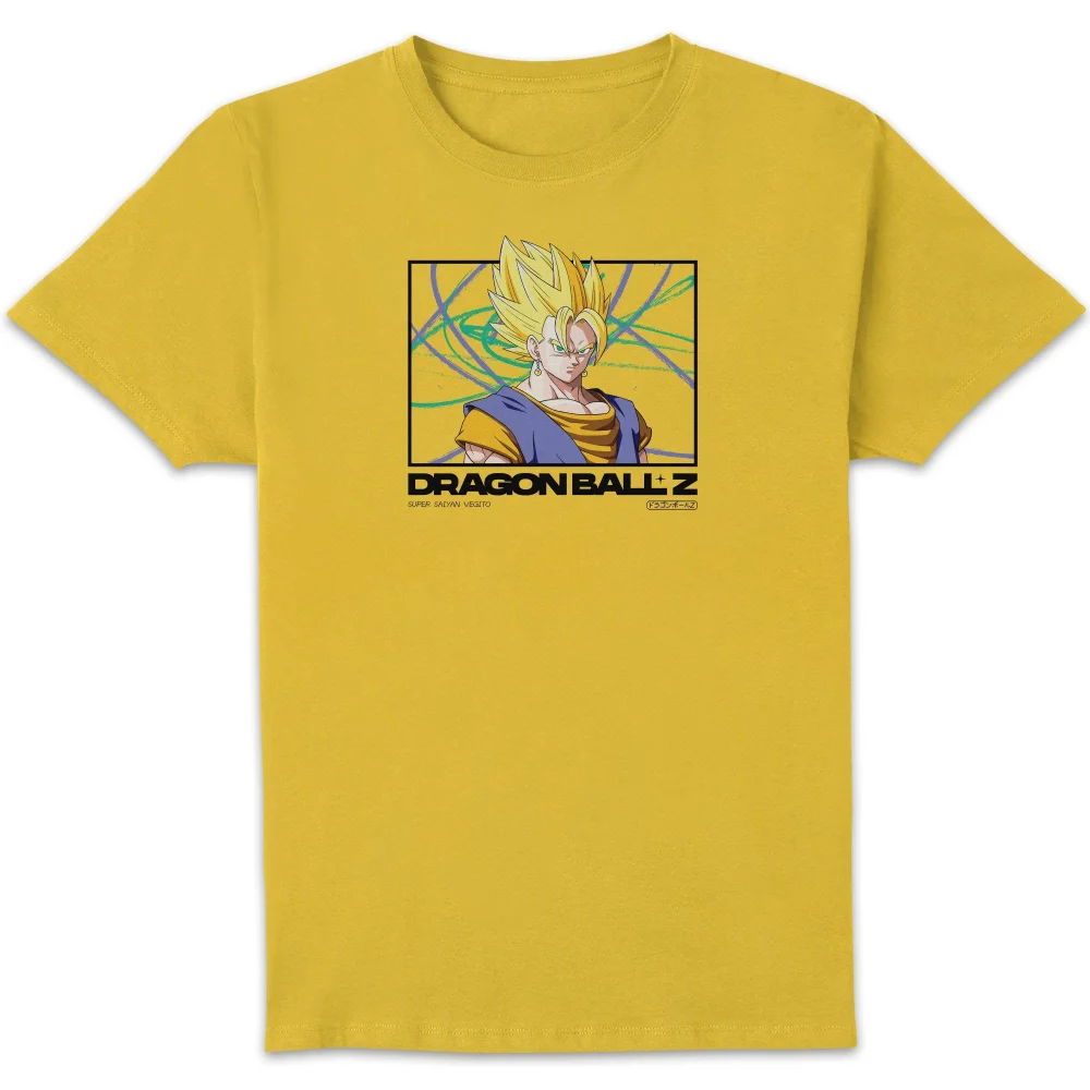 Dragon Ball Z Super Saiyan Vegito Profile Unisex T-Shirt - Yellow - S Image 1