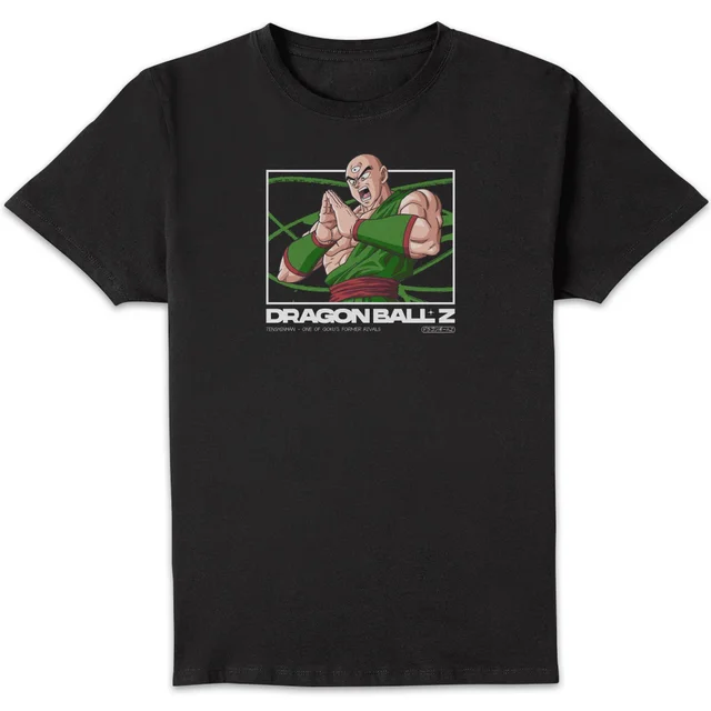 Dragon Ball Z Tenshinhan Profile Unisex T-Shirt - Black