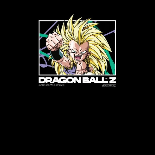 Dragon Ball Z Super Saiyan 3 Gotenks Profile Unisex T-Shirt - Black