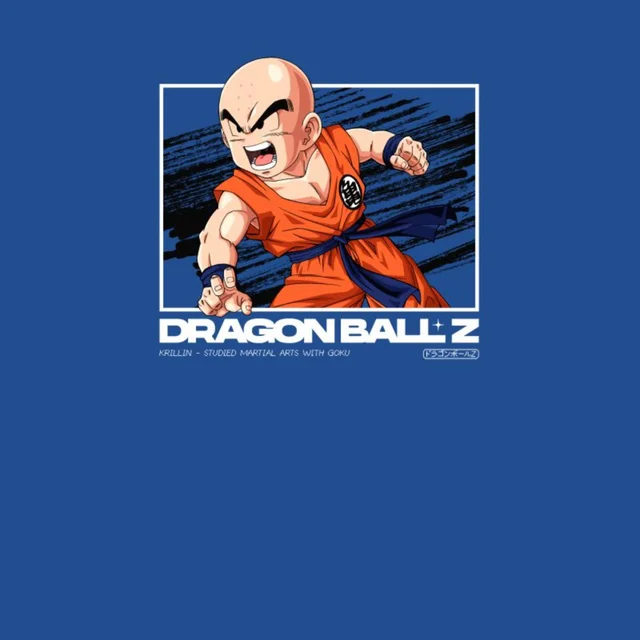 Dragon Ball Z Krillin Profile Unisex T-Shirt - Blue
