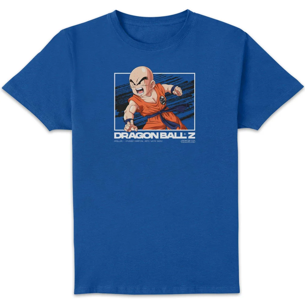 Dragon Ball Z Krillin Profile Unisex T-Shirt - Blue - S Image 1
