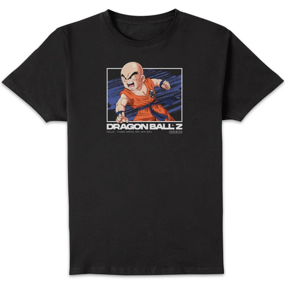 Dragon Ball Z Krillin Profile Unisex T-Shirt - Black - S Image 1