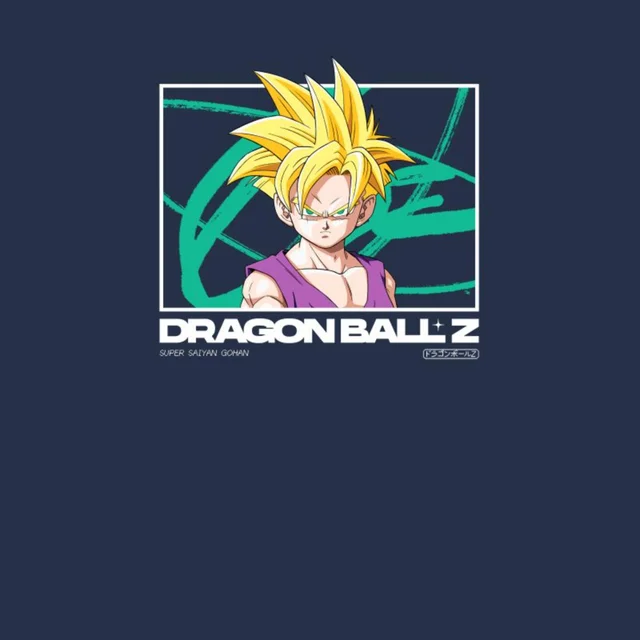 Dragon Ball Z Super Saiyan Gohan Profile Unisex T-Shirt - Navy