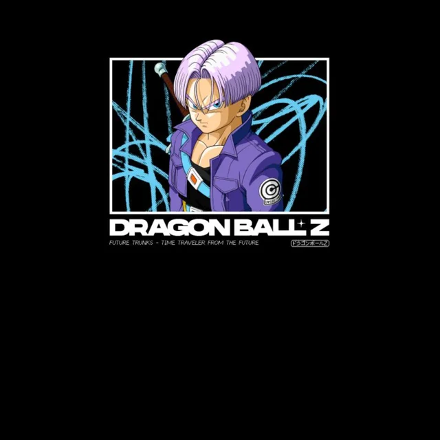 Dragon Ball Z Future Trunks Profile Unisex T-Shirt - Black