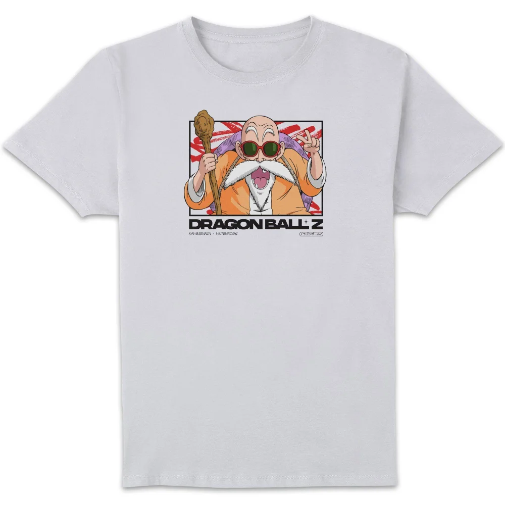Dragon Ball Z Mutenroshi Profile Unisex T-Shirt - White - S Image 1