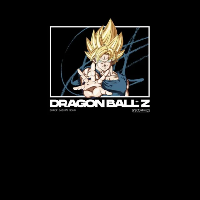 Dragon Ball Z Super Saiyan Goku Profile Unisex T-Shirt - Black