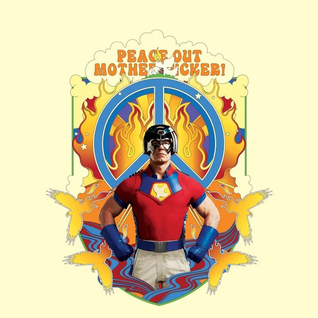 DC Comics Peacemaker Peace Out Motherf#%ker! Unisex T-Shirt - Cream