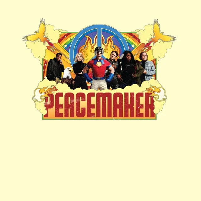 DC Comics Peacemaker Rainbow Unisex T-Shirt - Cream