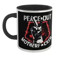 DC Comics Peacemaker Peace Out Motherf#%ker Mug - Black