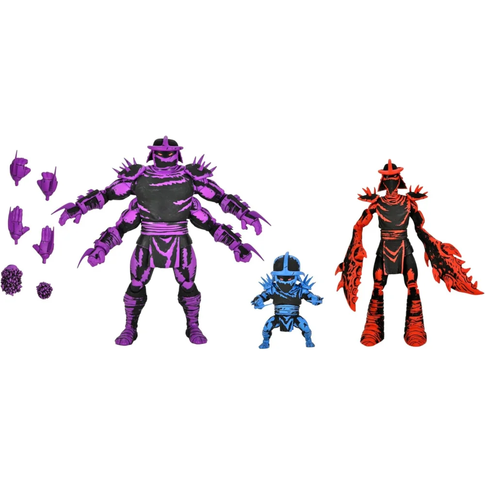 NECA Teenage Mutant Ninja Turtles (Mirage Comics) Action Figures Shredder Clones Box Set (18cm) Image 1