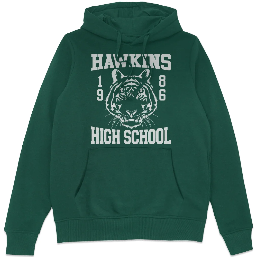 Stranger Things Hawkins High School Hoodie - Green - S Image 1