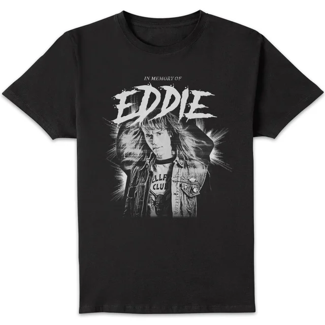 Stranger Things Eddie Munson Memorial Unisex T-Shirt - Black