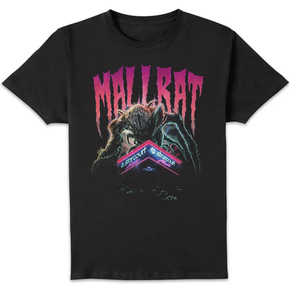 Stranger Things Mallrat Unisex T-Shirt - Black - S Image 1