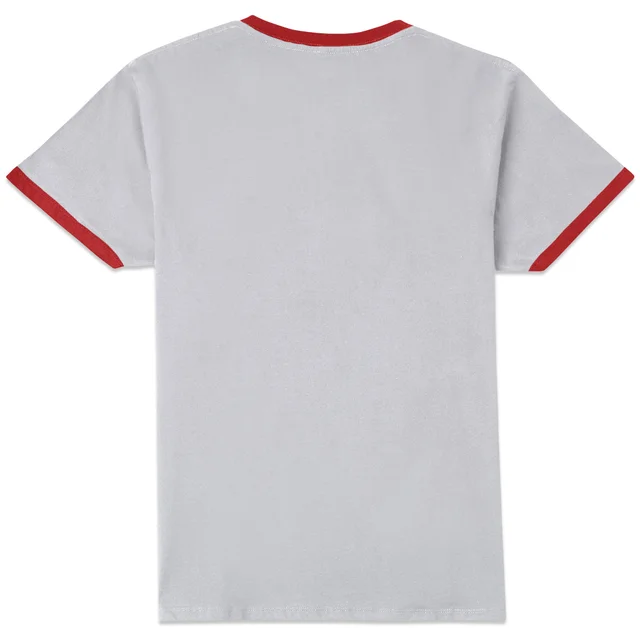 Stranger Things Oceans Of Flavour Unisex Ringer T-Shirt - White/Red