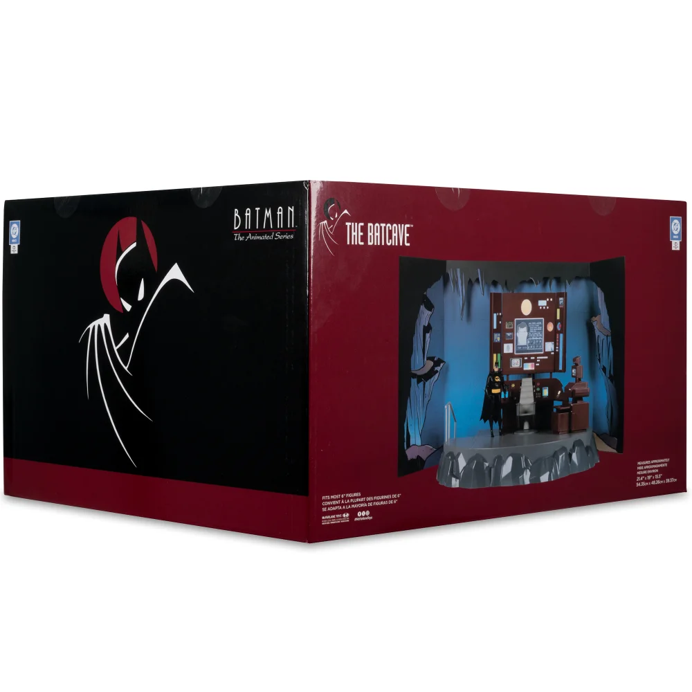 Batman: The Animated Series The Batcave Playset with Exclusive Batman 6in Action Figure Gold Label McFarlane Toys Image 1