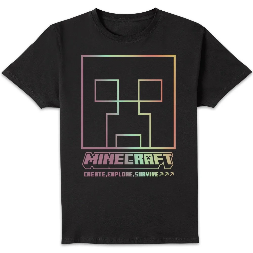 Minecraft Create Explore Survive Unisex T-Shirt - Black - XS Image 1