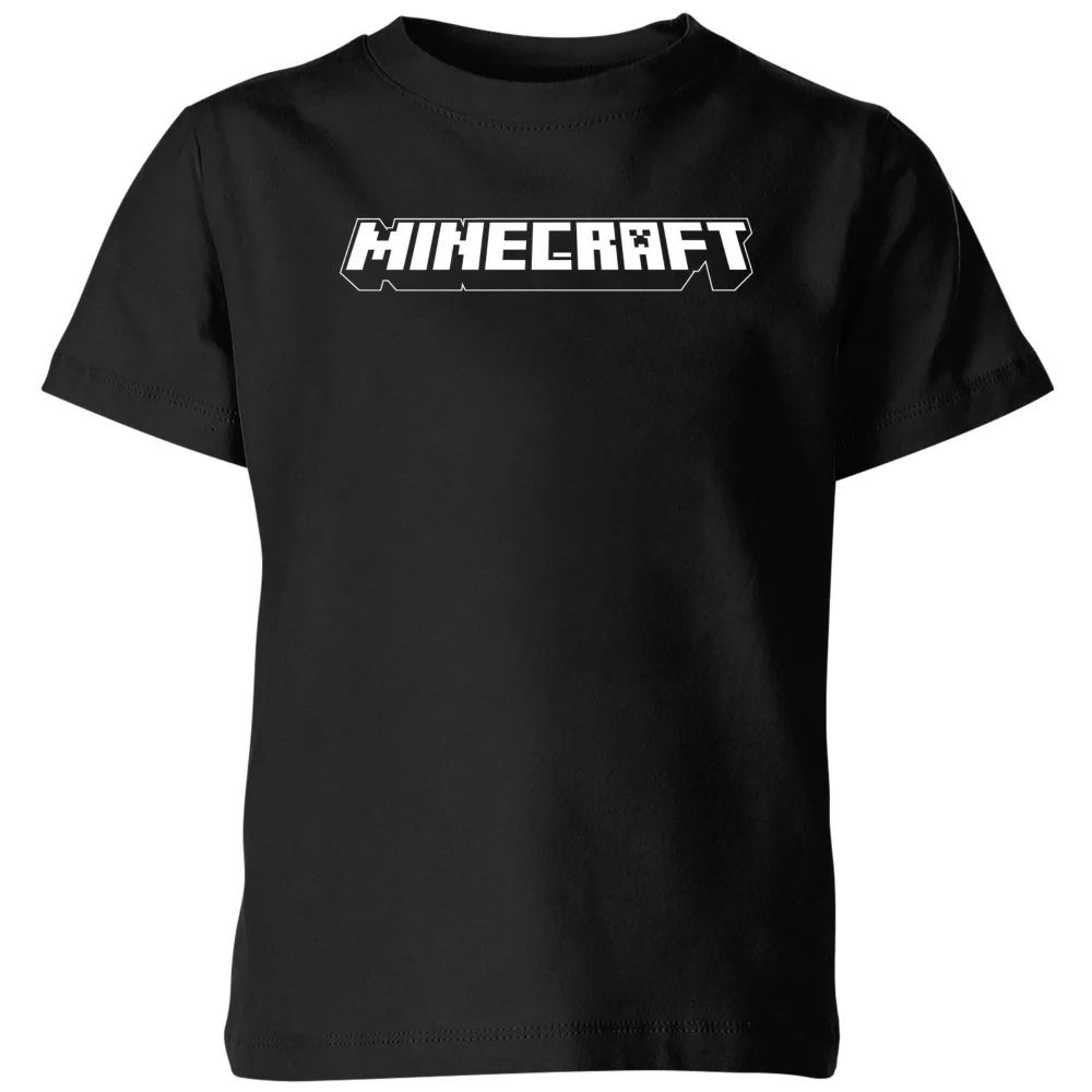 Minecraft Logo Kids' T-Shirt - Black - 5-6 Years Image 1