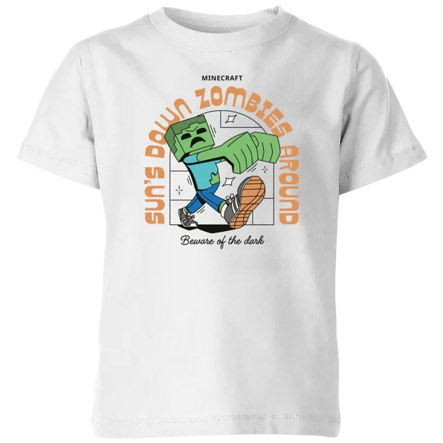 Minecraft Zombie Kids' T-Shirt - White
