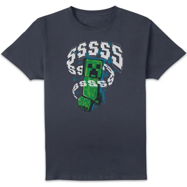 Minecraft Creepersss Unisex T-Shirt - Navy