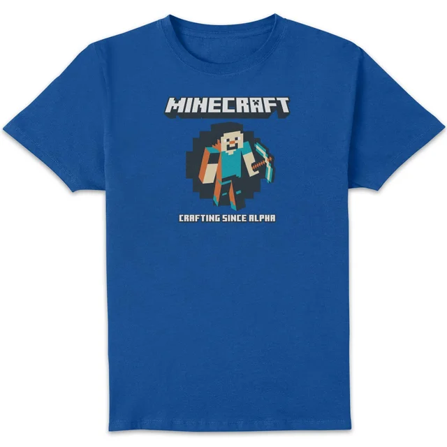 Minecraft Crafting Since Alpha Unisex T-Shirt - Blue