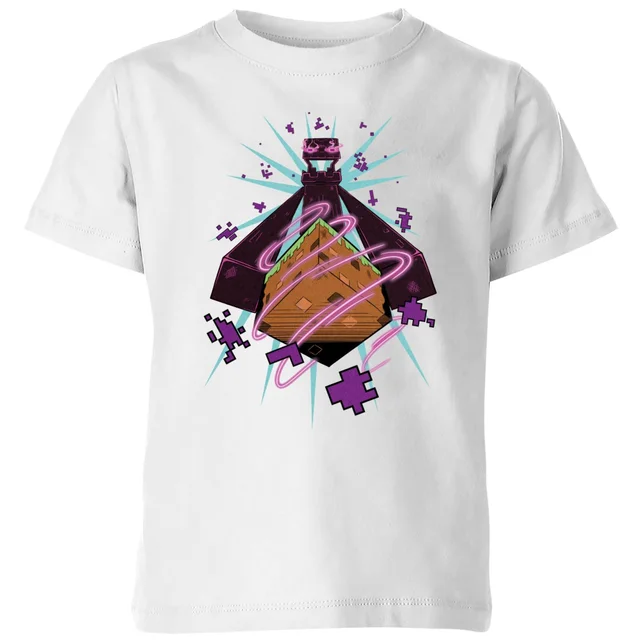 Minecraft Figure Kids' T-Shirt - White