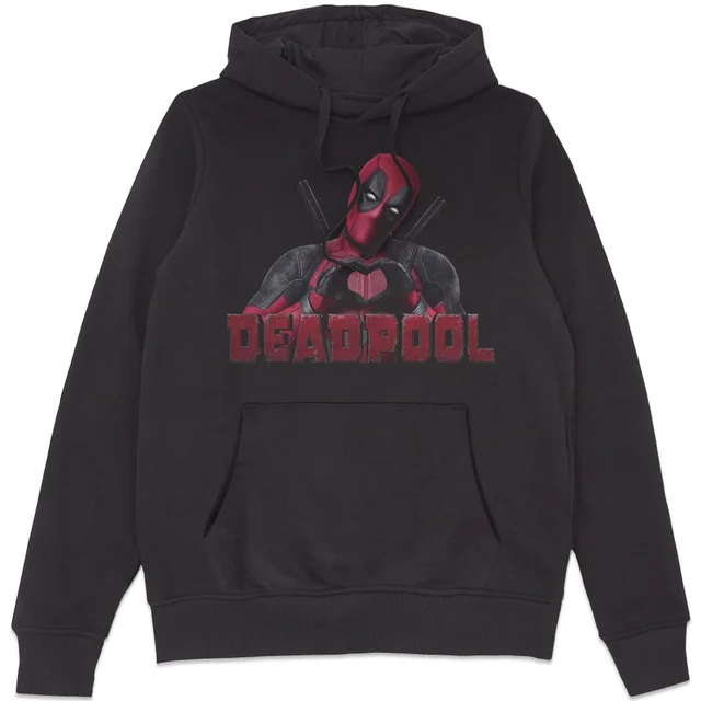 Marvel Deadpool Heart U Hoodie - Black