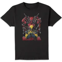 Marvel Deadpool/Wolverine Weapons Unisex T-Shirt - Black