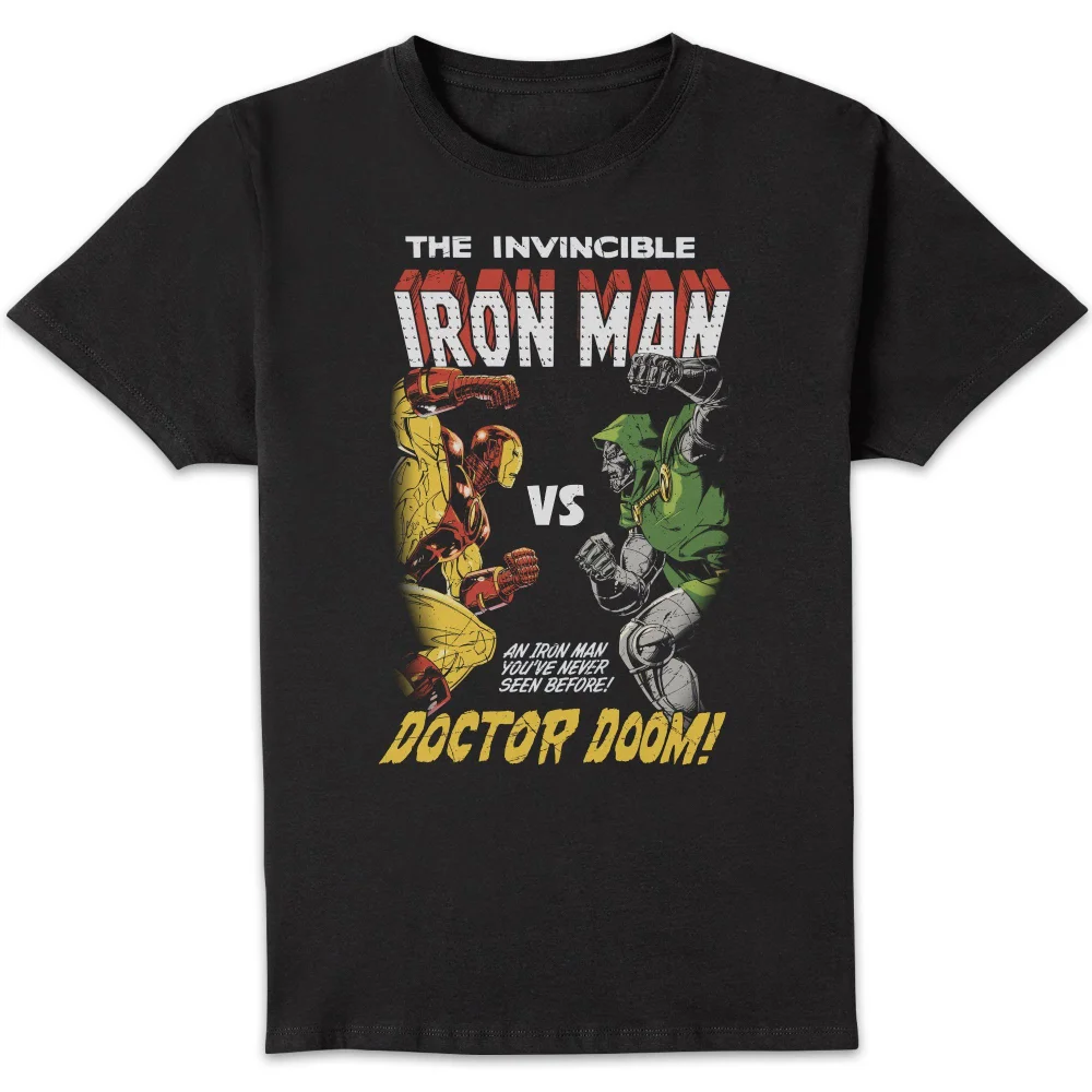 Marvel Iron Man Vs. Doom Unisex T-Shirt - Black - S Image 1